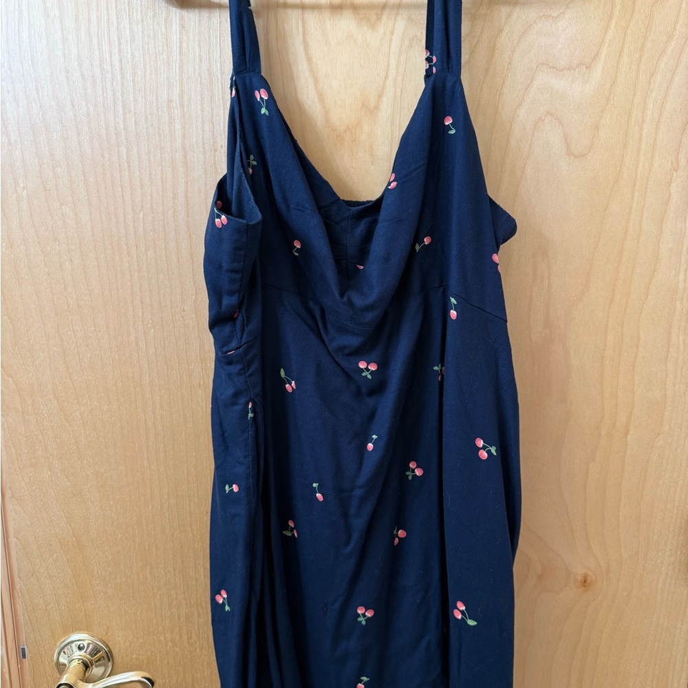 Old Navy NWT Blue Dress with Cherry Accents